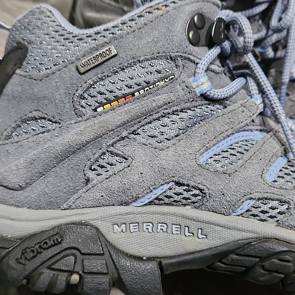 🥾Merrell Periwinkle Gray Waterproof Performance Mid-height Hiking Boots - Picture 3 of 9